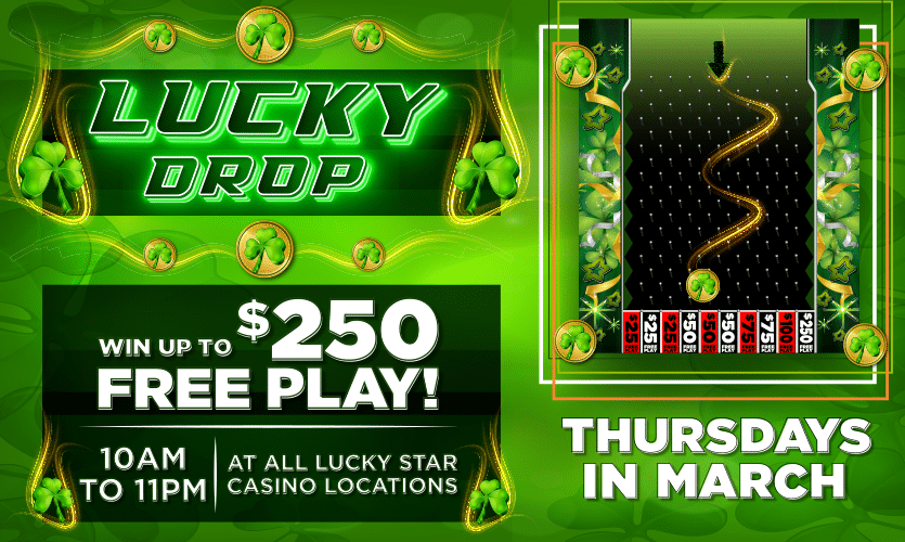 Lucky Drop Thurs Kiosk March