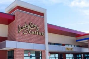 Exterior of Lucky Star Casino Geary Travel Center in Oklahoma